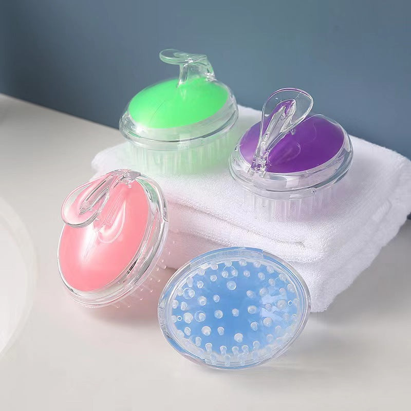 Scalp Massager Brush with Shampoo Dispenser
